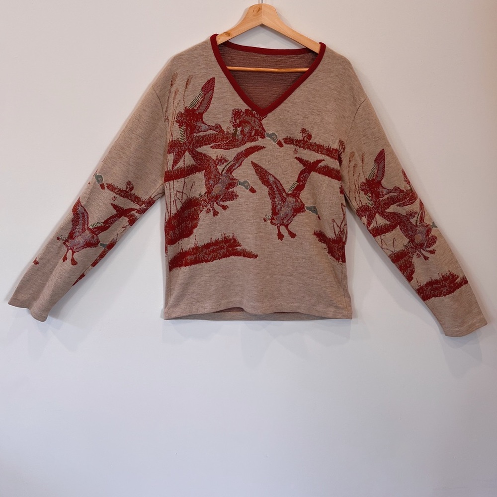 Vintage Knit Duck Sweater